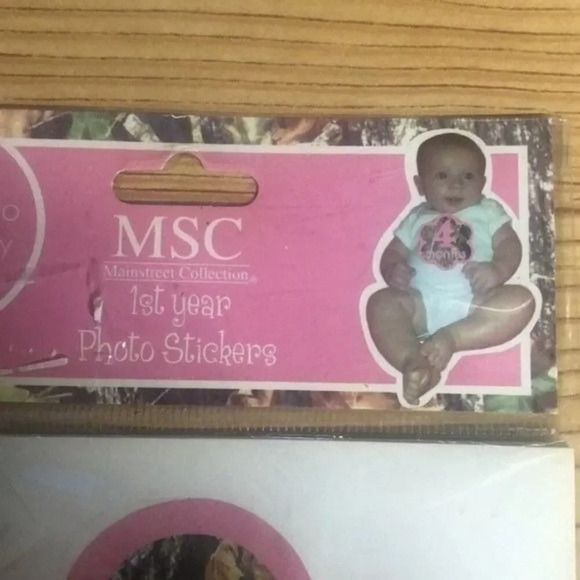 MSC Mainstreet Collection 1st Year Photo Stickers Baby Girl Camo Pink - Picture 3 of 13